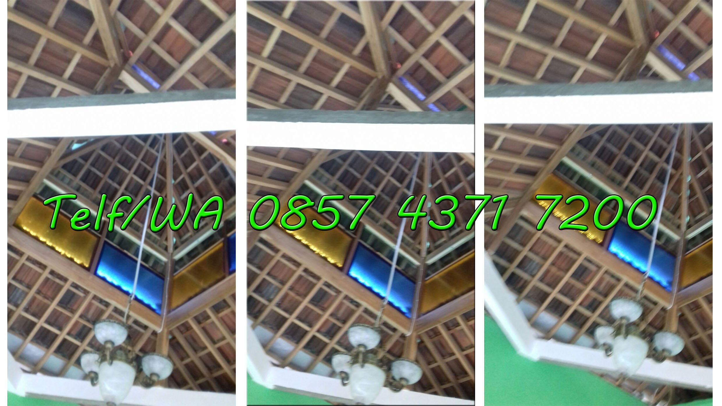 jasa pemasangan plafon untuk mushola pundungrejo tawangsari foto atap kubah sebelum dikerjakan